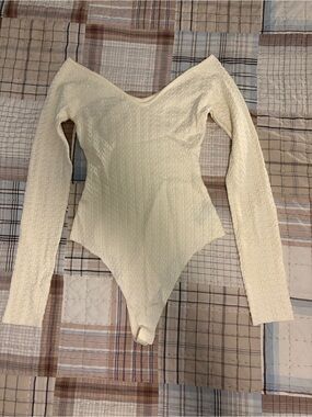 Windsor Cream Long-Sleeve Bodysuit